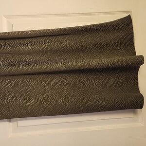 Loft Satin Midi Skirt Women Medium Olive Green Animal Print